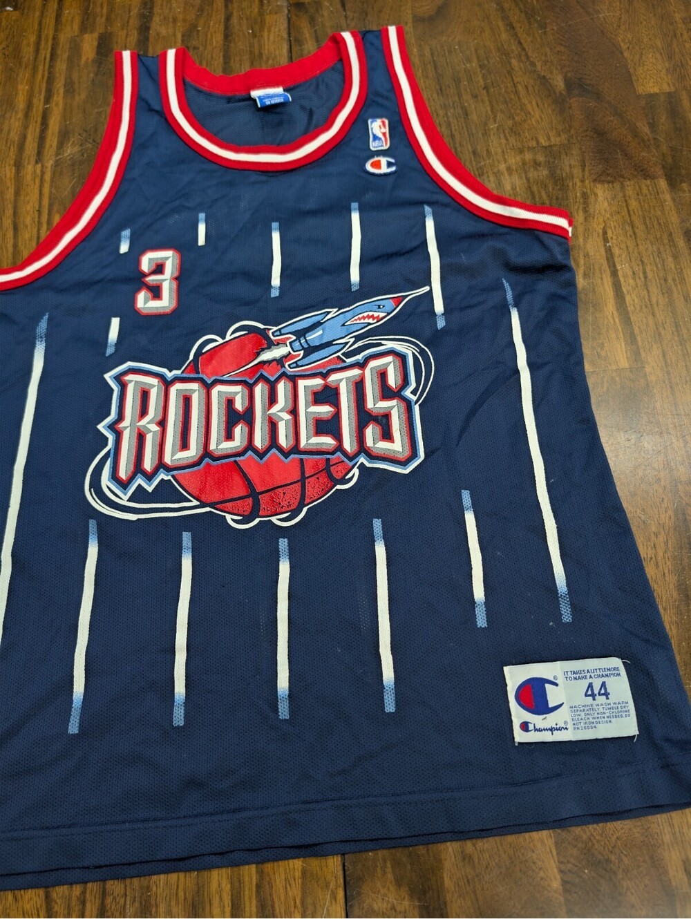 Steve Francis Houston Rockets Champion NBA Jersey 44